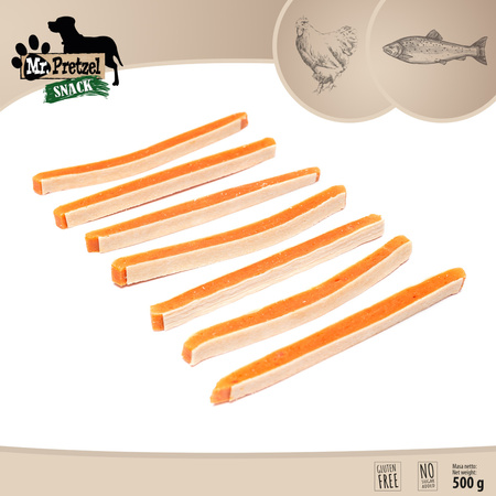 Mr. Pretzel Przysmaki dla psa kanapka z kurczakiem 500g