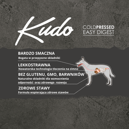 Karma Kudo Cold Pressed Czerwone Mięso&Warzywa Mini Adult 3kg