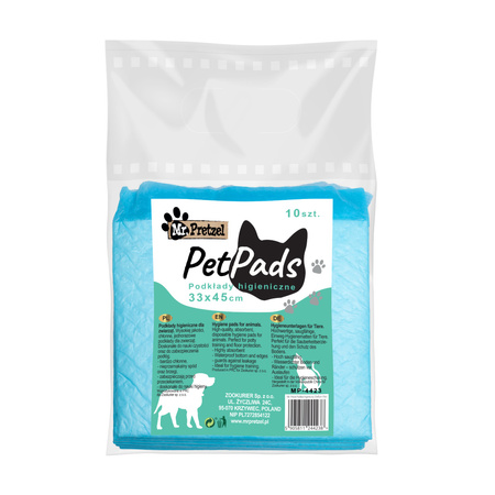 Mr. Pretzel Podkłady higieniczne dla psa - bardzo chłonne -  33x45cm 10szt