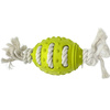 Mr. Pretzel Gryzak gumowy na sznurku dla psa Rugby 10 cm