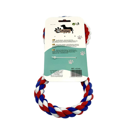 Mr. Pretzel Sznur z dwoma pętlami Ósemka do szarpania 30cm